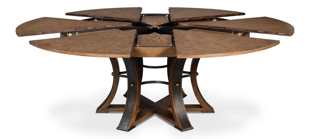 Tower Jupe Brown Dining Table - Ornate Home