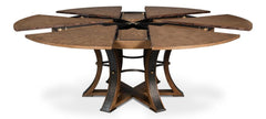 Tower Jupe Brown Dining Table - Ornate Home