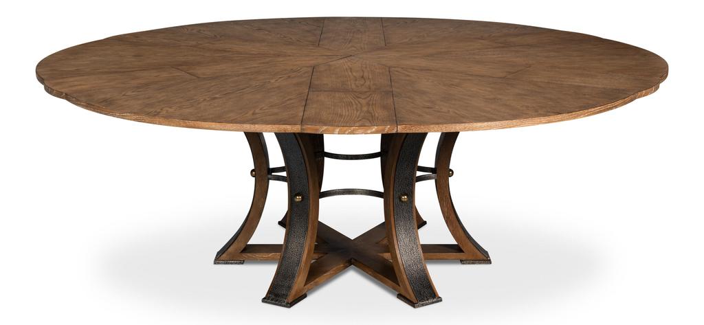 Tower Jupe Brown Dining Table - Ornate Home