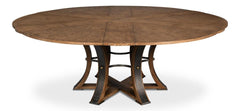 Tower Jupe Brown Dining Table - Ornate Home