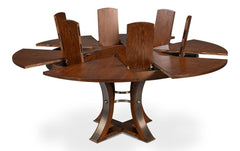 Tower Jupe Brown Medium Dining Table - Ornate Home
