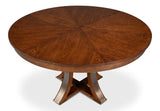 Tower Jupe Brown Medium Dining Table - Ornate Home