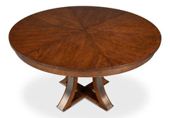 Tower Jupe Brown Medium Dining Table - Ornate Home
