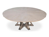 Tower Jupe Grey Dining Table - Ornate Home