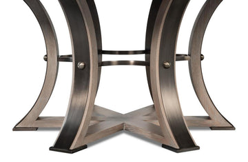 Tower Jupe Grey Dining Table - Ornate Home