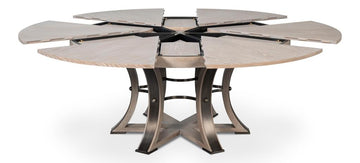 Tower Jupe Grey Dining Table - Ornate Home