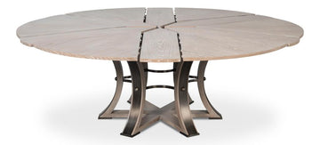 Tower Jupe Grey Dining Table - Ornate Home