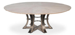Tower Jupe Grey Dining Table - Ornate Home