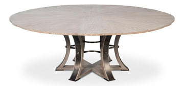 Tower Jupe Grey Dining Table - Ornate Home
