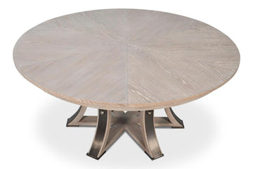 Tower Jupe Grey Dining Table - Ornate Home