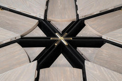 Tower Jupe Grey Medium Dining Table - Ornate Home
