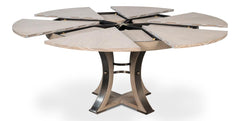 Tower Jupe Grey Medium Dining Table - Ornate Home
