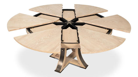 Tower Jupe Natural Dining Table - Ornate Home