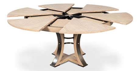 Tower Jupe Natural Dining Table - Ornate Home
