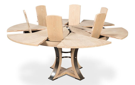 Tower Jupe Natural Dining Table - Ornate Home