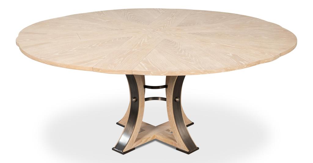 Tower Jupe Natural Dining Table - Ornate Home