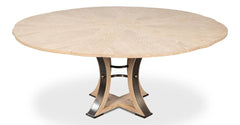 Tower Jupe Natural Dining Table - Ornate Home