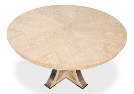 Tower Jupe Natural Dining Table - Ornate Home