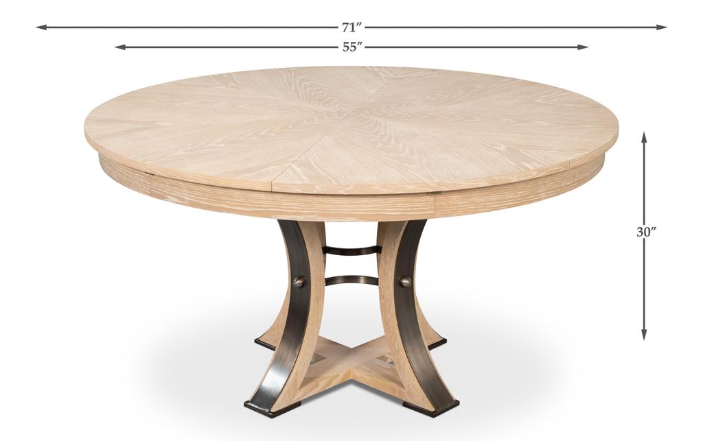 Tower Jupe Natural Dining Table - Ornate Home