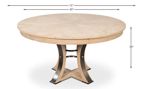 Tower Jupe Natural Dining Table - Ornate Home
