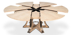 Tower Jupe Natural Dining Table - Ornate Home