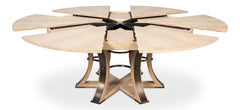 Tower Jupe Natural Dining Table - Ornate Home
