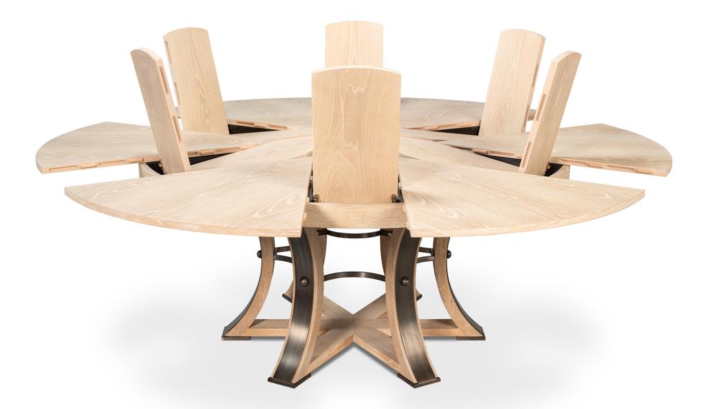 Tower Jupe Natural Dining Table - Ornate Home