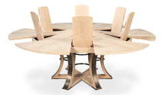 Tower Jupe Natural Dining Table - Ornate Home