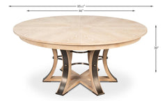 Tower Jupe Natural Dining Table - Ornate Home