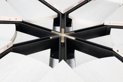 Tower Jupe White Dining Table - Ornate Home