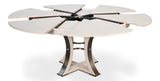 Tower Jupe White Dining Table - Ornate Home