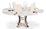 Tower Jupe White Dining Table - Ornate Home