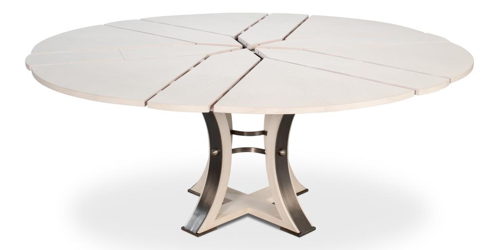 Tower Jupe White Dining Table - Ornate Home