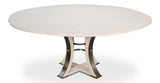 Tower Jupe White Dining Table - Ornate Home