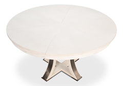 Tower Jupe White Dining Table - Ornate Home