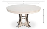Tower Jupe White Dining Table - Ornate Home