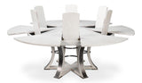 Tower Jupe White Dining Table - Ornate Home