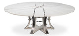 Tower Jupe White Dining Table - Ornate Home