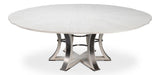 Tower Jupe White Dining Table - Ornate Home
