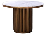 Tower White Marble Dining Table - Ornate Home