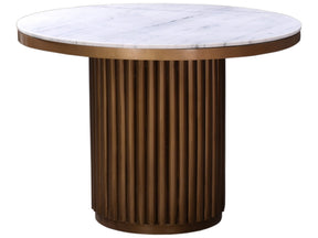 Tower White Marble Dining Table - Ornate Home