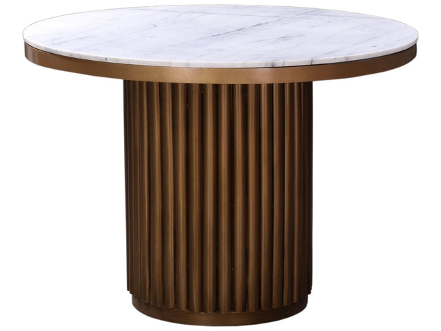 Tower White Marble Dining Table - Ornate Home