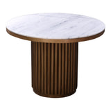 Tower White Marble Dining Table - Ornate Home