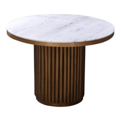 Tower White Marble Dining Table - Ornate Home