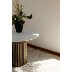Tower White Marble Dining Table - Ornate Home