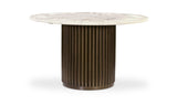 Tower White Marble Poker Table - Ornate Home