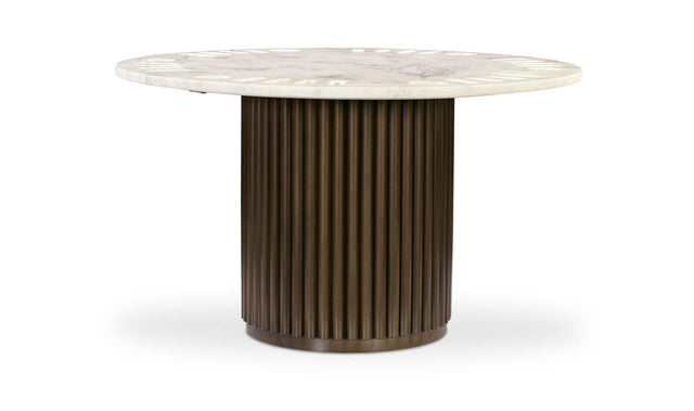 Tower White Marble Poker Table - Ornate Home