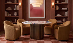 Tower White Marble Poker Table - Ornate Home
