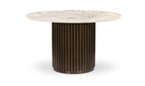 Tower White Marble Poker Table - Ornate Home