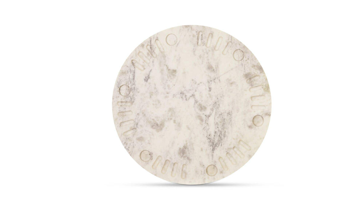 Tower White Marble Poker Table - Ornate Home